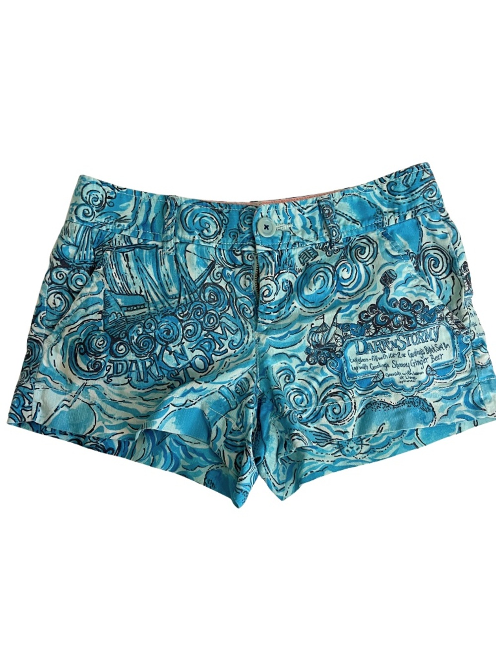 Rare Lilly Pulitzer Originals  x Goslings Dark N Stormy Walsh Shorts 00